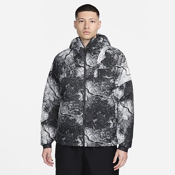 Men's nike sportswear printed parka sales
